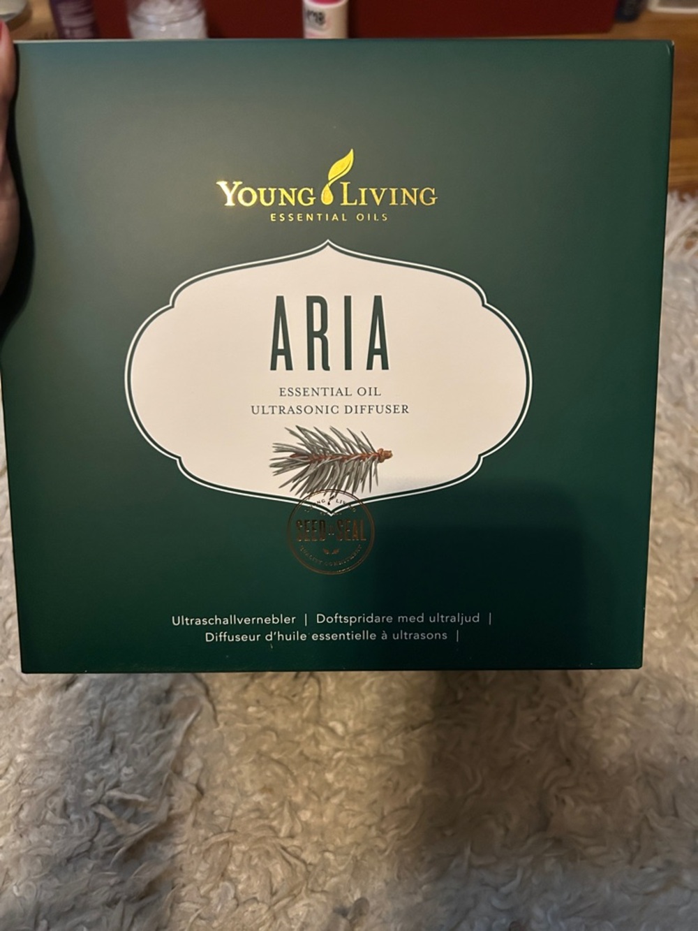 Young Living Aria Essential Oil Diffuser - Forest Green